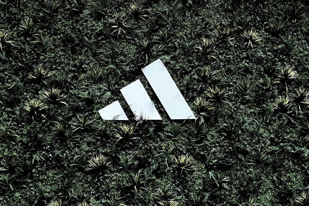 adidas logo grass