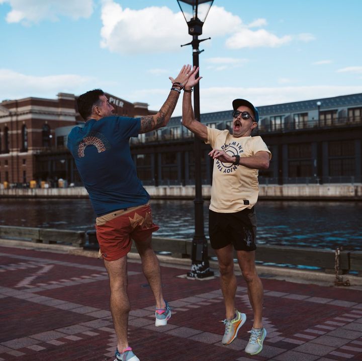 Thomas and Robbie High Fivin'