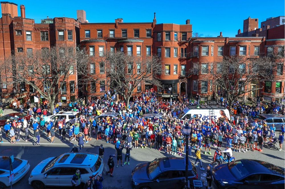 boston marathon - asics shakeout