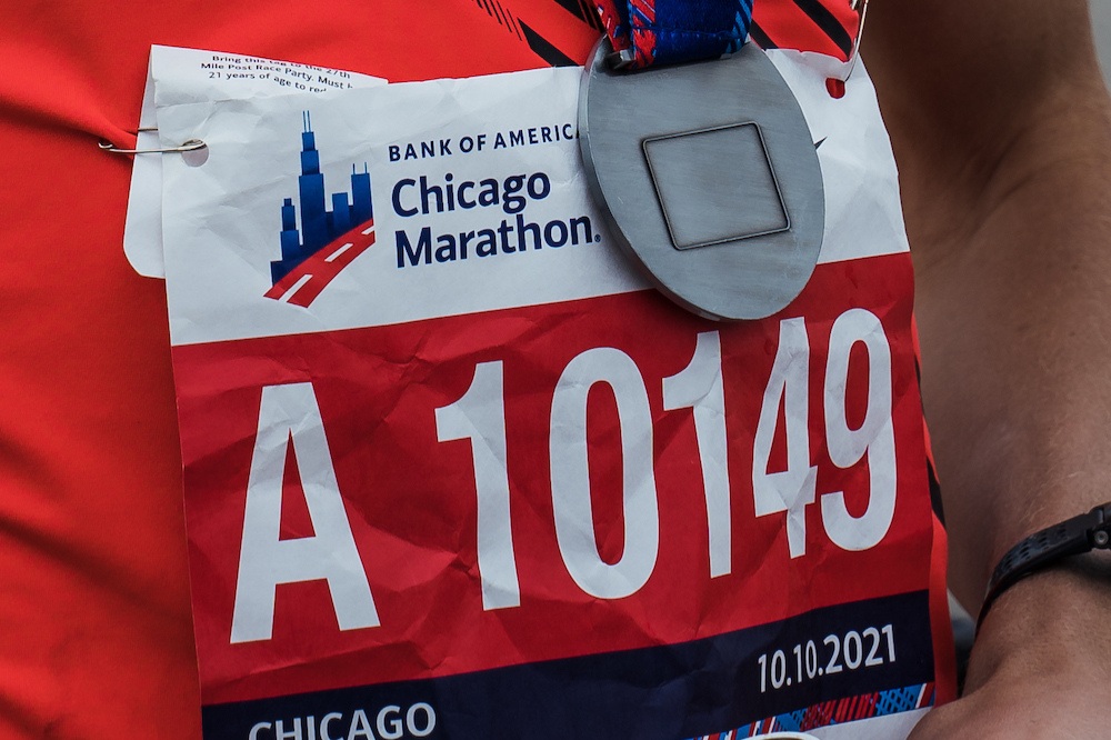 chicago marathon - bib