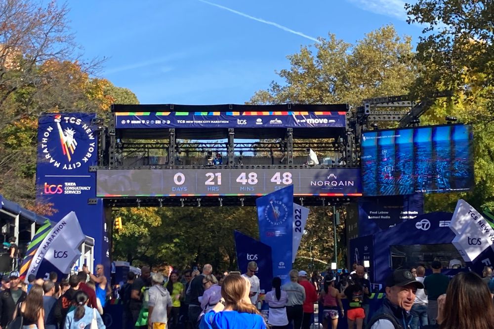 nyc marathon - finish line