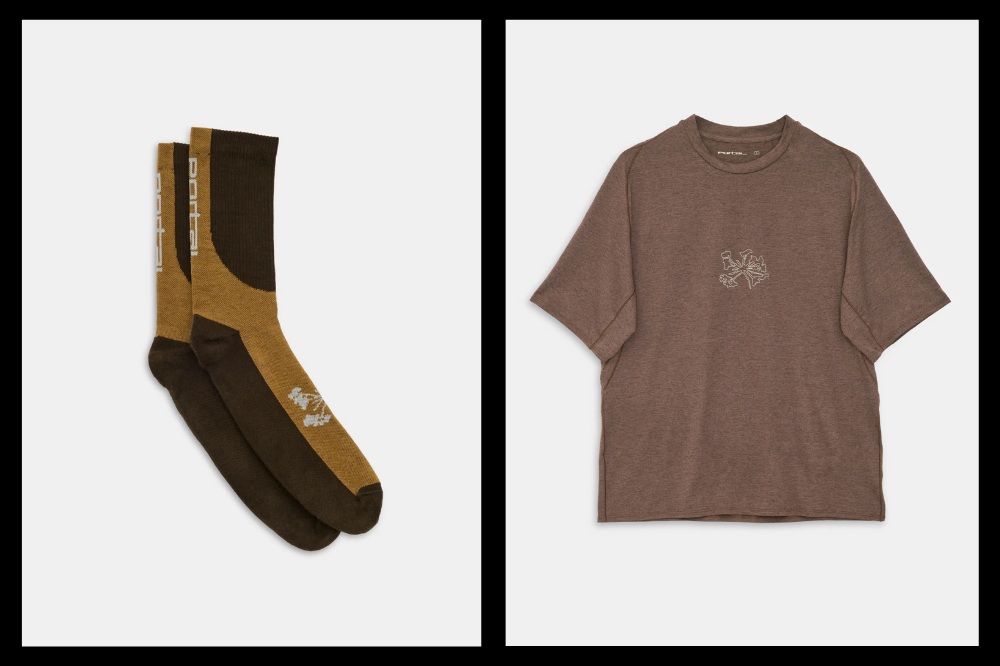 portal - socks and tee