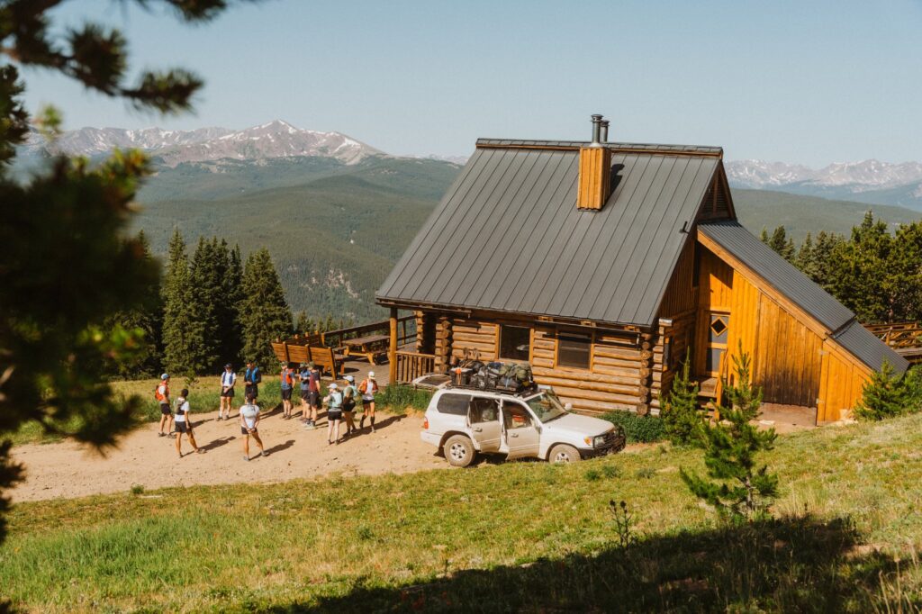 salomon hut run - actual hut
