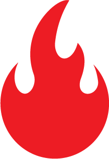 red flame